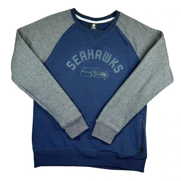 Seattle Seahawks Sweatshirt Youth XL NFL Team Apparel 18/20 Football Raised Logo - Picture 2 of 9
